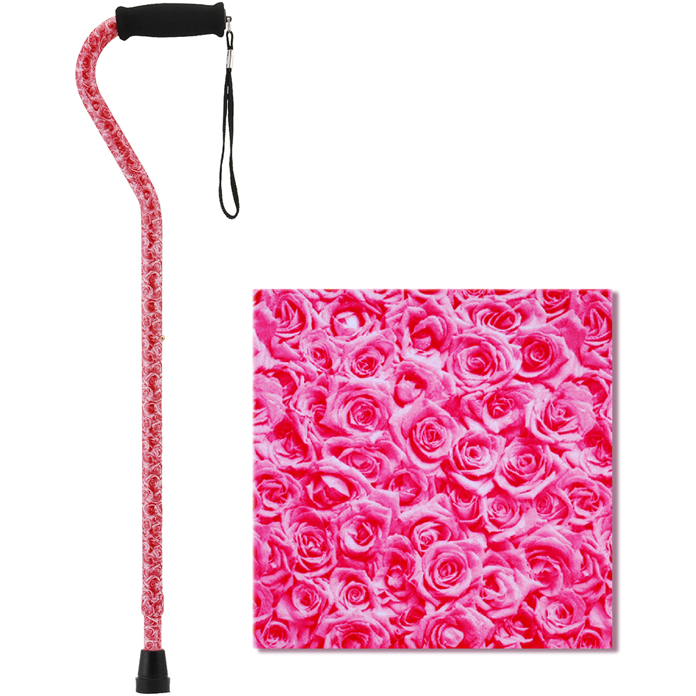 Cane Offset Roses with Swatch